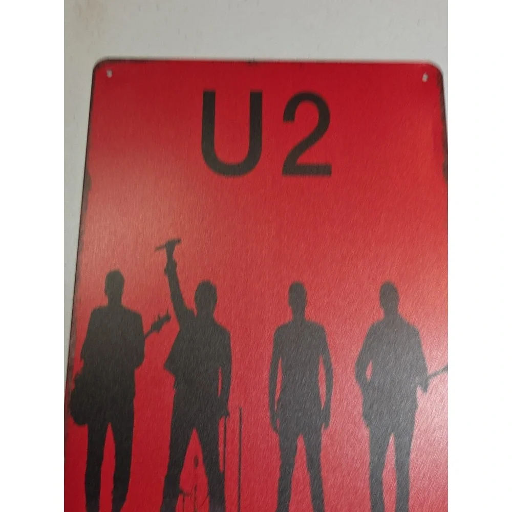U2 Rustic-looking‎ Metal Sign 8x12 Music Art Wall Decor New